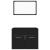 Set mobilier de baie, 2 piese, negru, PAL GartenMobel Dekor