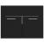 Set mobilier de baie, 2 piese, negru, PAL GartenMobel Dekor