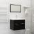 Set mobilier de baie, 2 piese, negru, PAL GartenMobel Dekor