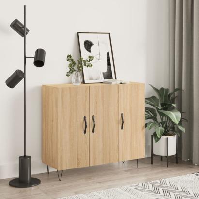 Dulap, stejar sonoma, 90x34x80 cm, lemn compozit GartenMobel Dekor