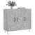 Dulap, gri beton, 90x34x80 cm, lemn compozit GartenMobel Dekor