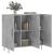 Dulap, gri beton, 90x34x80 cm, lemn compozit GartenMobel Dekor