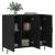 Dulap, negru, 90x34x80 cm, lemn compozit GartenMobel Dekor