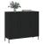 Dulap, negru, 90x34x80 cm, lemn compozit GartenMobel Dekor