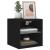 Comodă TV de perete cu lumini LED, negru, 30x28,5x30 cm GartenMobel Dekor