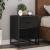 Noptiere, 2 buc., negru, 40x31x50 cm, lemn prelucrat GartenMobel Dekor