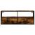 Dulap TV stejar fumuriu 100x31x39,5 cm, lemn prelucrat și metal GartenMobel Dekor