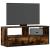 Dulap TV stejar fumuriu 100x31x39,5 cm, lemn prelucrat și metal GartenMobel Dekor