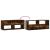Dulap TV stejar fumuriu 100x31x39,5 cm, lemn prelucrat și metal GartenMobel Dekor