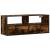 Dulap TV stejar fumuriu 100x31x39,5 cm, lemn prelucrat și metal GartenMobel Dekor
