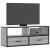 Dulap TV, gri sonoma, 100x31x39,5 cm, lemn prelucrat și metal GartenMobel Dekor