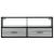 Dulap TV, gri sonoma, 100x31x39,5 cm, lemn prelucrat și metal GartenMobel Dekor
