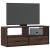 Dulap TV, stejar maro, 100x31x39,5 cm, lemn prelucrat și metal GartenMobel Dekor