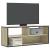 Dulap TV stejar sonoma, 100x31x39,5 cm, lemn prelucrat și metal GartenMobel Dekor