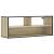 Dulap TV stejar sonoma, 100x31x39,5 cm, lemn prelucrat și metal GartenMobel Dekor
