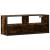 Dulap TV stejar fumuriu 100x31x39,5 cm, lemn prelucrat și metal GartenMobel Dekor