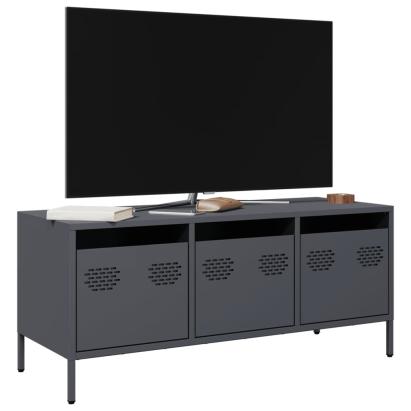 Dulap TV, antracit, 101,5x39x43,5 cm, oțel laminat la rece GartenMobel Dekor