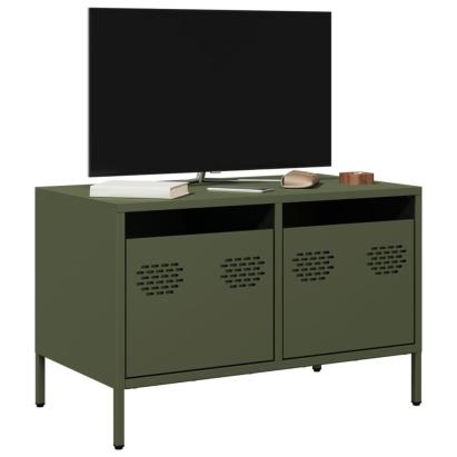 Dulap TV, verde măsliniu, 68x39x43,5 cm, oțel laminat la rece GartenMobel Dekor
