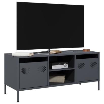 Dulap TV, antracit, 101,5x39x43,5 cm, oțel laminat la rece GartenMobel Dekor