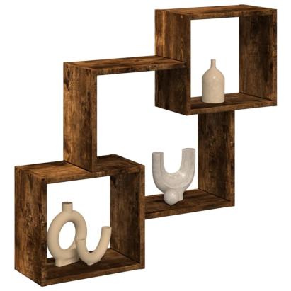 Dulap de perete, 78x18x71 cm, stejar fumuriu, lemn prelucrat GartenMobel Dekor