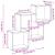 Dulap de perete, lemn vechi, 78x18x71 cm, lemn prelucrat GartenMobel Dekor