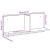 Dulap de perete, gri beton, 70x16,5x30 cm, lemn prelucrat GartenMobel Dekor