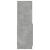 Dulap înalt, gri beton, 63x33x100 cm, lemn prelucrat GartenMobel Dekor