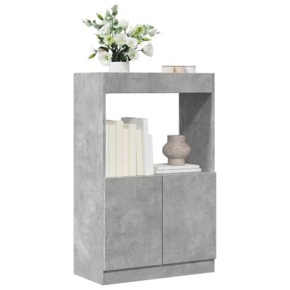 Dulap înalt, gri beton, 63x33x100 cm, lemn prelucrat GartenMobel Dekor