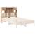 Tăblie de pat cu depozitare, 135 cm, lemn masiv de pin GartenMobel Dekor