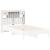Tăblie de pat cu depozitare alb 135 cm lemn masiv de pin GartenMobel Dekor