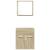 Set mobilier de baie, 2 piese, stejar sonoma, lemn prelucrat GartenMobel Dekor