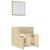 Set mobilier de baie, 2 piese, stejar sonoma, lemn prelucrat GartenMobel Dekor