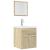 Set mobilier de baie, 2 piese, stejar sonoma, lemn prelucrat GartenMobel Dekor