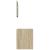Set mobilier de baie, 2 piese, stejar sonoma, lemn prelucrat GartenMobel Dekor