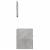 Set mobilier de baie, 2 piese, gri beton, lemn compozit GartenMobel Dekor