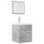 Set mobilier de baie, 2 piese, gri beton, lemn compozit GartenMobel Dekor
