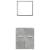 Set mobilier de baie, 2 piese, gri beton, lemn compozit GartenMobel Dekor