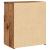 Noptiere, 2 buc, lemn învechit, 50x32x60 cm, lemn prelucrat GartenMobel Dekor