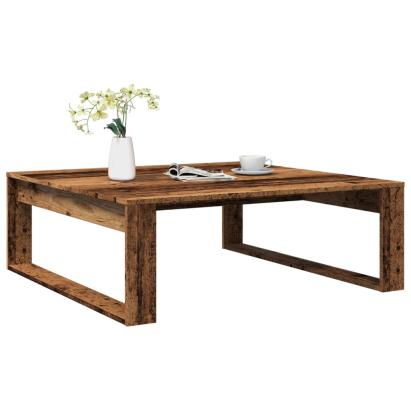 Măsuță de cafea, lemn vechi, 100x100x35 cm, lemn prelucrat GartenMobel Dekor