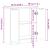 Dulap, stejar artizanal, 60x30x70 cm, lemn prelucrat GartenMobel Dekor