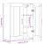Dulap de perete suspendat, lemn vechi, 69,5x34x90 cm GartenMobel Dekor