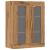 Dulap de perete suspendat, stejar artizanal, 69,5x34x90 cm GartenMobel Dekor