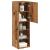 Comode TV cu lumini LED, 2 buc., lemn vechi, 30,5x30x102 cm GartenMobel Dekor