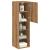 Comode TV cu lumini LED 2 buc. stejar artizanal 30,5x30x102 cm GartenMobel Dekor