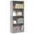 Bibliotecă, gri beton, 60x24x143 cm, lemn prelucrat GartenMobel Dekor