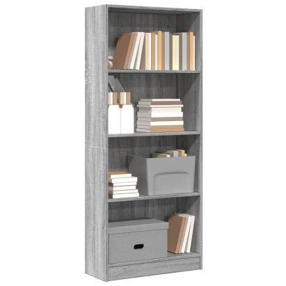 Bibliotecă, gri sonoma, 60x24x143 cm, lemn prelucrat GartenMobel Dekor