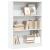 Bibliotecă, alb, 80x24x109 cm, lemn prelucrat GartenMobel Dekor