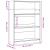 Bibliotecă, alb, 80x24x109 cm, lemn prelucrat GartenMobel Dekor