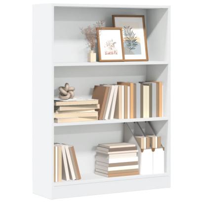 Bibliotecă, alb, 80x24x109 cm, lemn prelucrat GartenMobel Dekor
