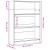 Bibliotecă, stejar sonoma, 80x24x109 cm, lemn prelucrat GartenMobel Dekor